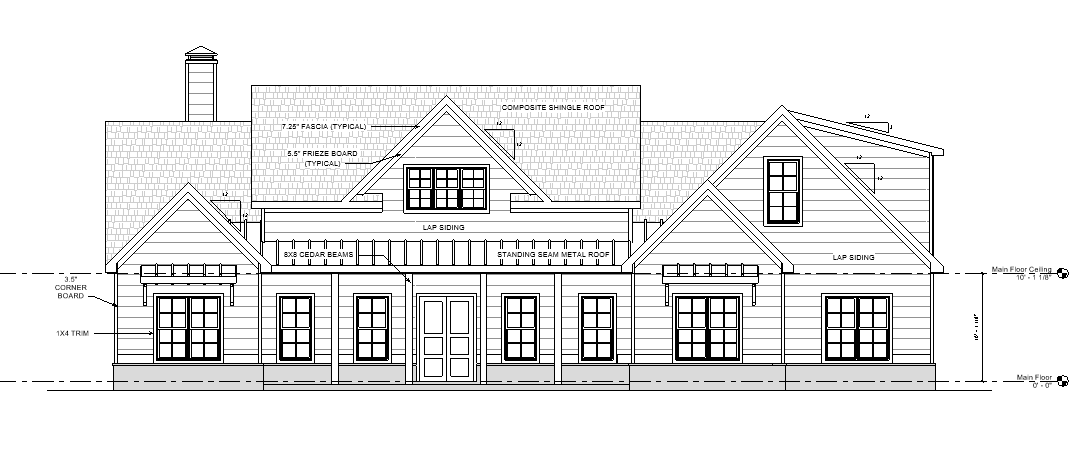 Traditional elevation plan